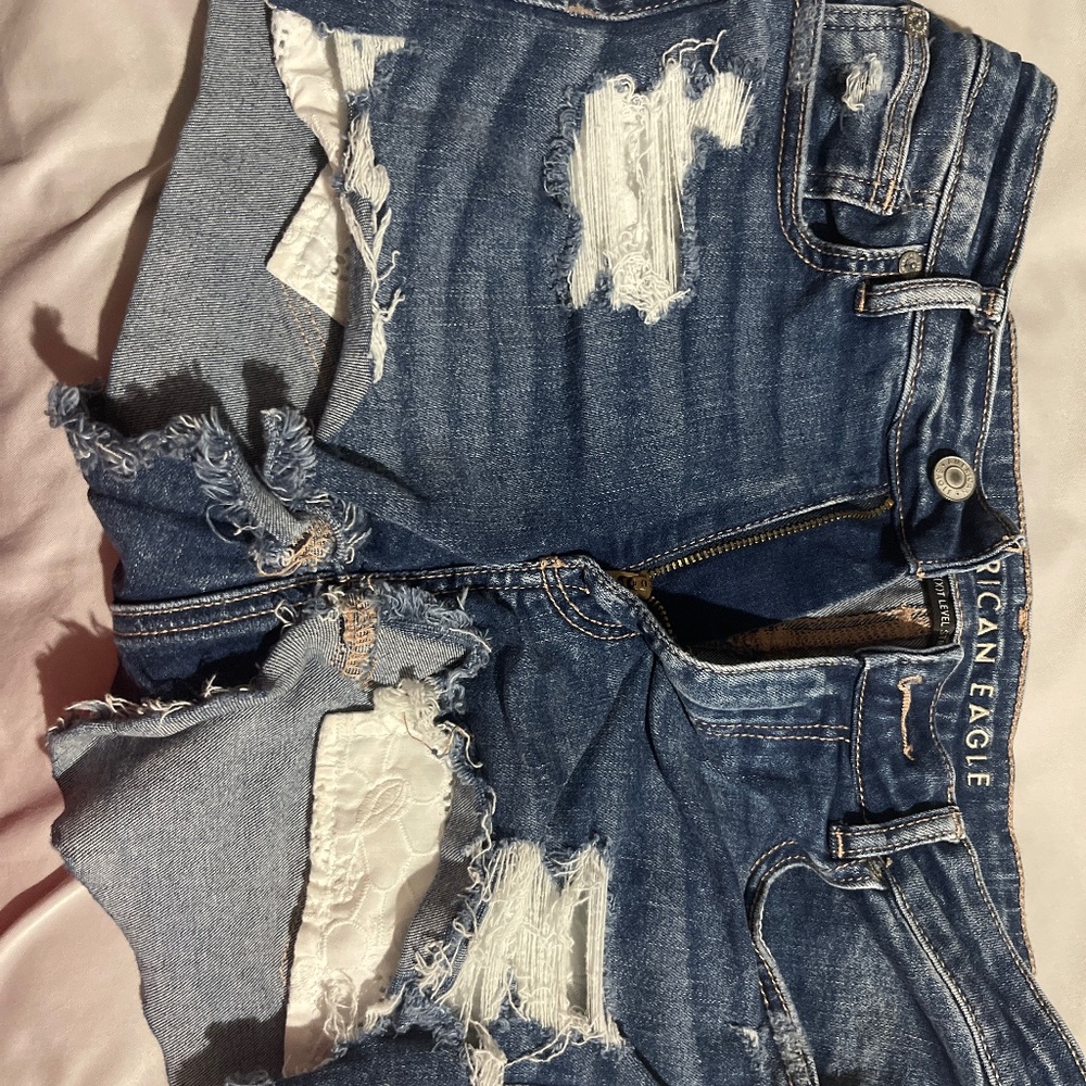 denim shorts